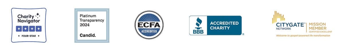 Charity Navigator, Candid, ECFA, BBB, CityGate